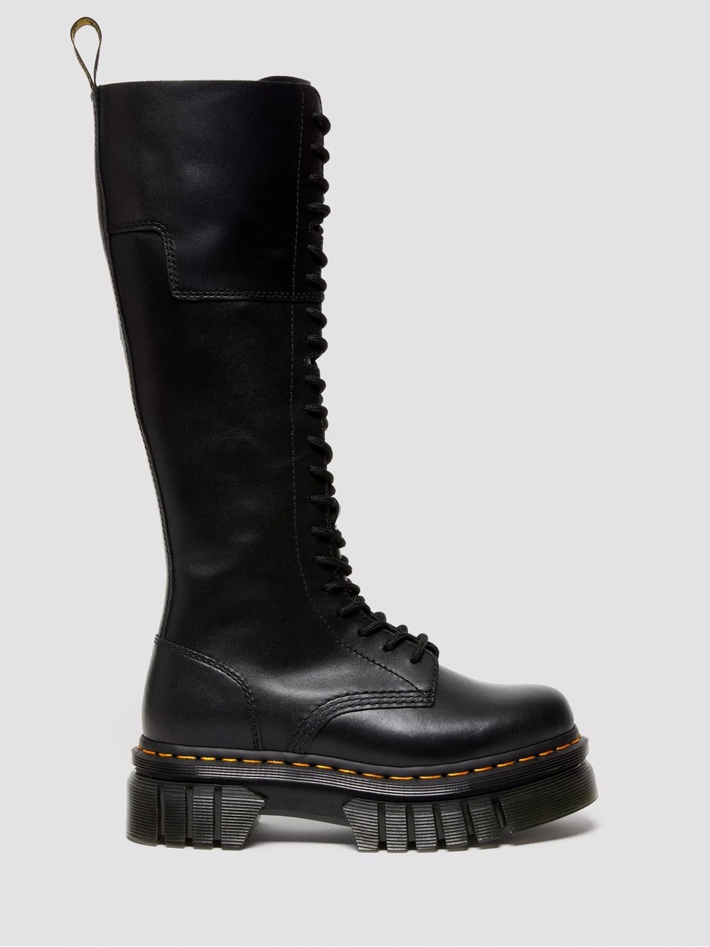 Dr. Martens AUDRICK 20-EYE
LEATHER KNEE HIGH PLATFORM BOOTS US8